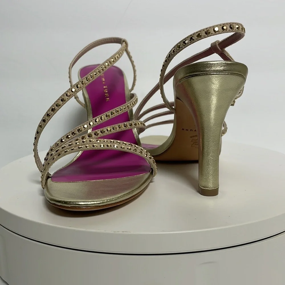 Trina Turk Heels Sandals Pink insole dress party shoes New size 7.5 M